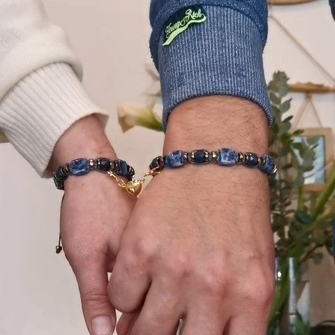 Lapis Lazuli Sodalite Bracelet Deep Sky Voyager 506