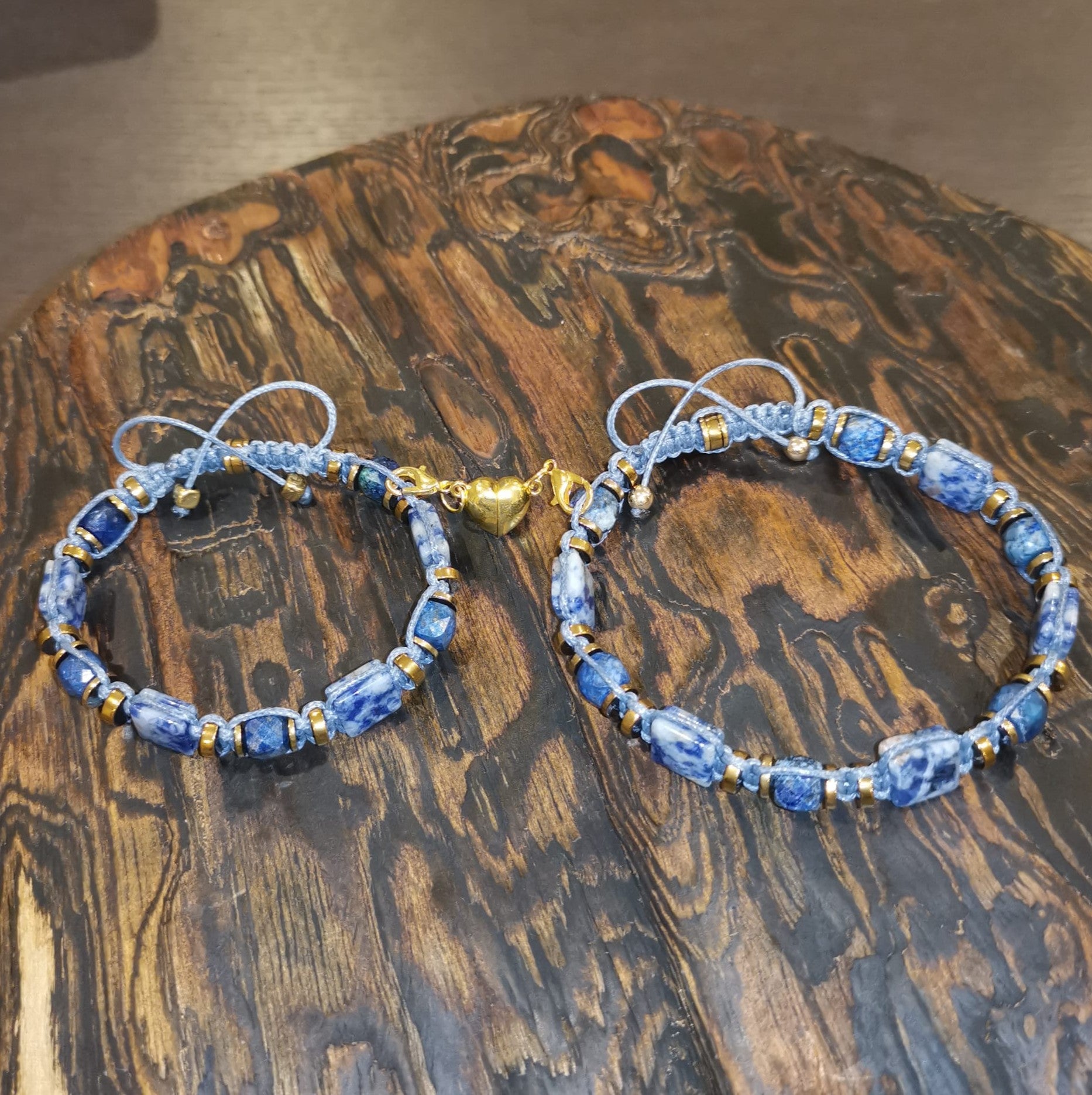Lapis Lazuli Sodalite Bracelet Deep Sky Voyager 506