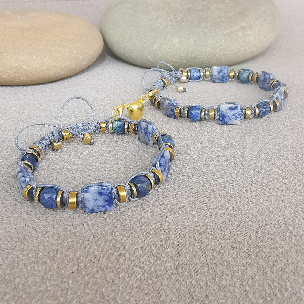 Lapis Lazuli Sodalite Bracelet Deep Sky Voyager 506