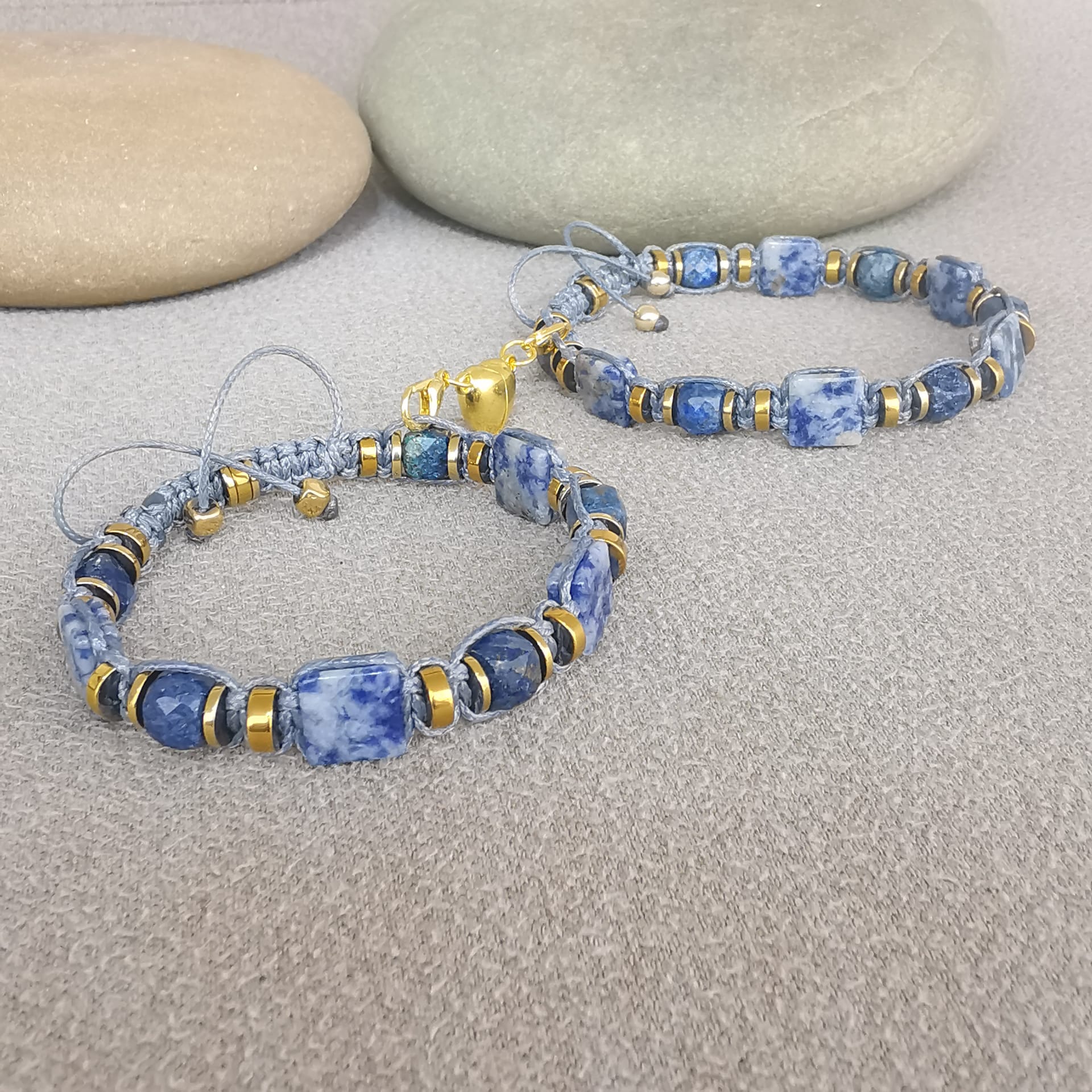 Lapis Lazuli Sodalite Bracelet Deep Sky Voyager 506