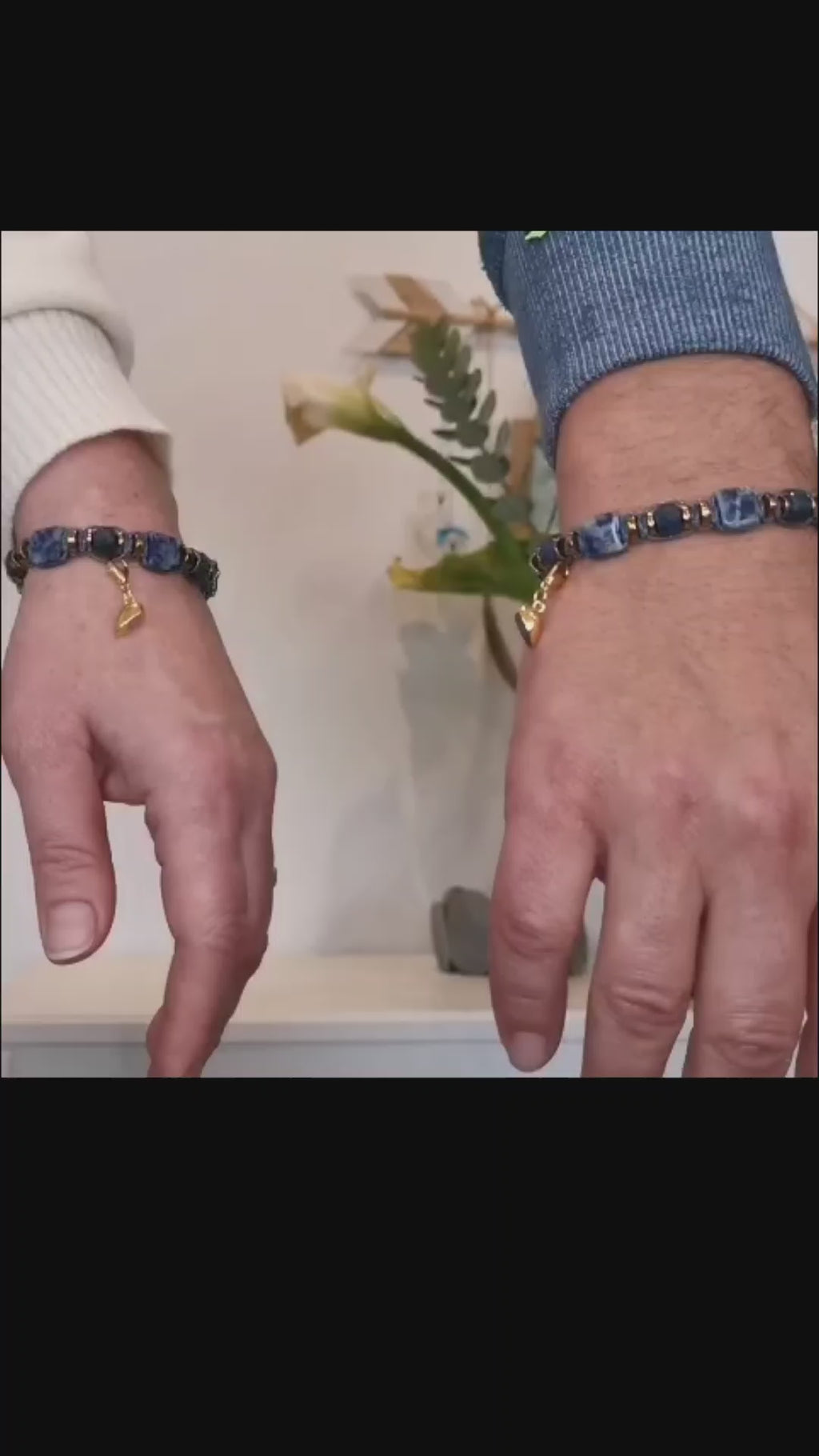 Lapis Lazuli Sodalite Bracelet Deep Sky Voyager 506